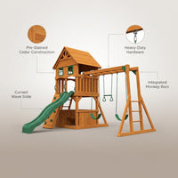 Edgewood Swing Set - Do It Yourself — infographic