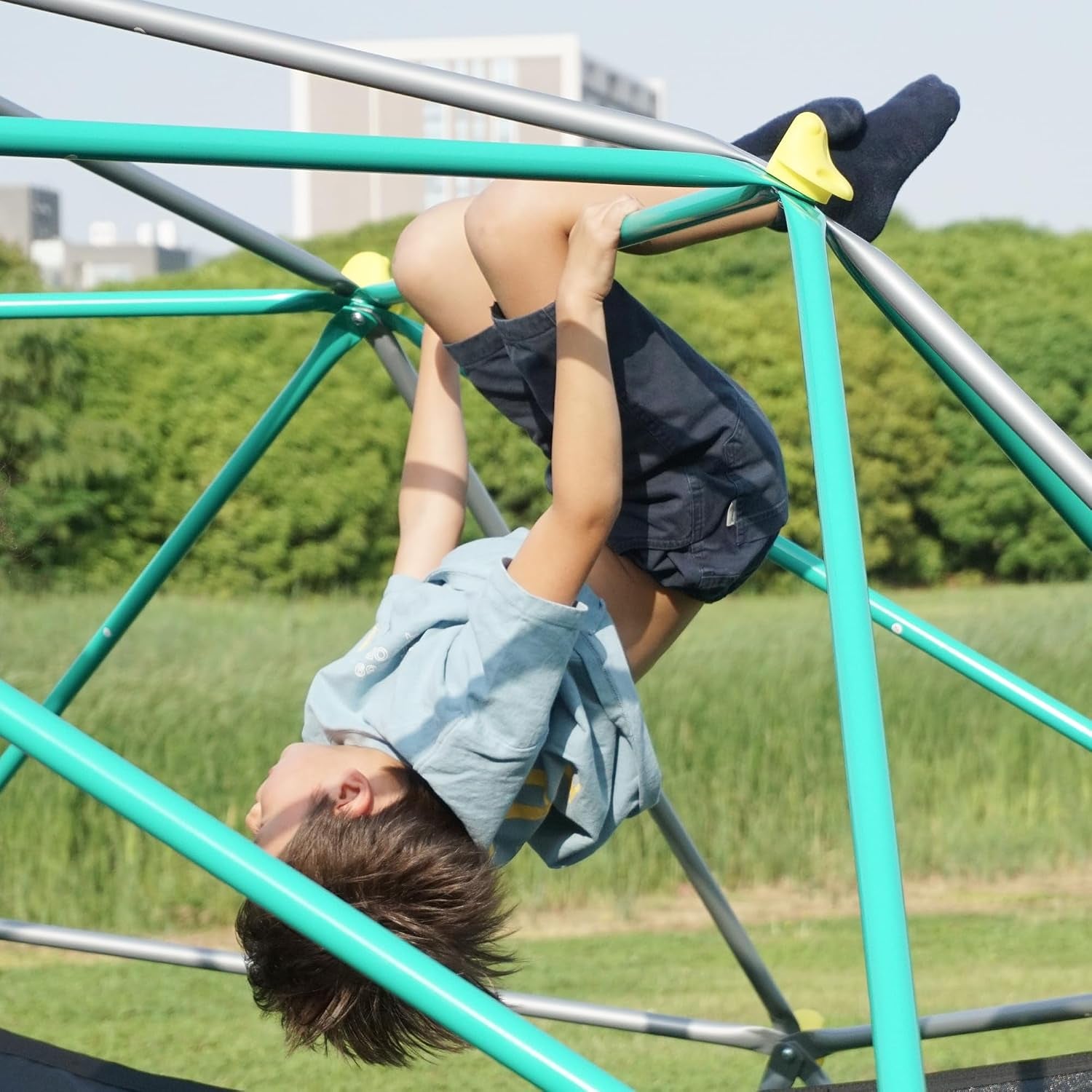 12FT Climbing Dome, Outdoor Dome Climber for Kids 3-10 Supporting 1000 Lbs, Easy Assembly Playground Jungle Gym Backyard Play Equipment